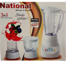 Load image into Gallery viewer, NATIONAL ELECTRIC JUICER BLENDER & GRINDER SET 3 In 1
