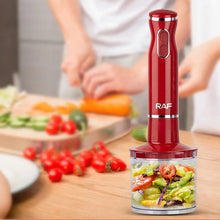 Load image into Gallery viewer, RAF 4 in 1 Stainless Steel Electric Blender 800W Power Hand Blender Kitchen