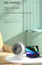 Load image into Gallery viewer, New Globe Shaped Air Circulation Fan Desktop USB Charging Fan