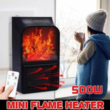 Load image into Gallery viewer, Flame Heater Mini Portable Electric Fireplace Warmer