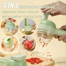 Load image into Gallery viewer, 4 IN 1 Handheld Electric Vegetable Cutter, Chopper, Peeler