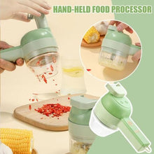 Load image into Gallery viewer, 4 IN 1 Handheld Electric Vegetable Cutter, Chopper, Peeler