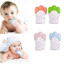 Load image into Gallery viewer, Pack Of 3 Silicon Baby Teething Mitten Glove