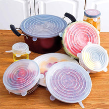 Load image into Gallery viewer, 6Pcs Universal Food Silicone Cover Silicone Stretch Lids