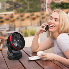 Load image into Gallery viewer, Rechargeable Emergency LED Fan