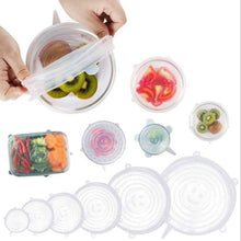 Load image into Gallery viewer, 6Pcs Universal Food Silicone Cover Silicone Stretch Lids