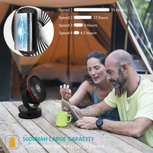 Load image into Gallery viewer, Rechargeable Emergency LED Fan