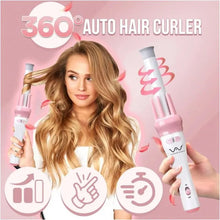 Load image into Gallery viewer, Automatic Hair Curler Ceramic Tourmaline Curling Iron Pink Curler Roller