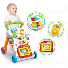 Load image into Gallery viewer, HUANGER MULTIFUNCTION INFANT MUSIC BABY WALKER LEARN WALK STAND TROLLEY