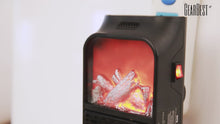 Load and play video in Gallery viewer, Flame Heater Mini Portable Electric Fireplace Warmer