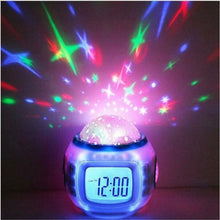 Load image into Gallery viewer, LED Music Star Sky Projection Digital Clock  Light
