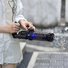 Load image into Gallery viewer, 21 Holes Electric Bubble Maker Gun Toys, Gift for Boys and Girls
