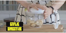 Load and play video in Gallery viewer, Manual Hand Chopper Spin Cutter For Vegetable Fruit Nuts
