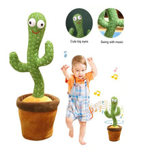Load image into Gallery viewer, Talking Dancing Cactus USB Charging Shake Plush Toy Lovely Childhood Education Doll Repeat Home Decor Decoration Accessories
