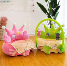 Load image into Gallery viewer, Crown Shaped Baby Back Seat Support Sofa
