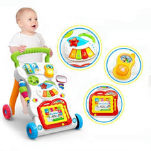 Load image into Gallery viewer, HUANGER MULTIFUNCTION INFANT MUSIC BABY WALKER LEARN WALK STAND TROLLEY
