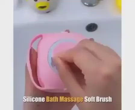 Bath brush material silicon